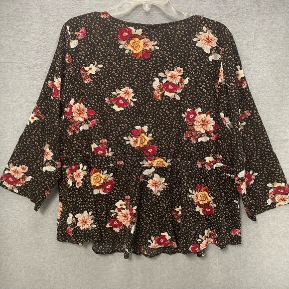Torrid Floral Print Peplum Challis Corset Top Size 2X - Picture 3 of 6